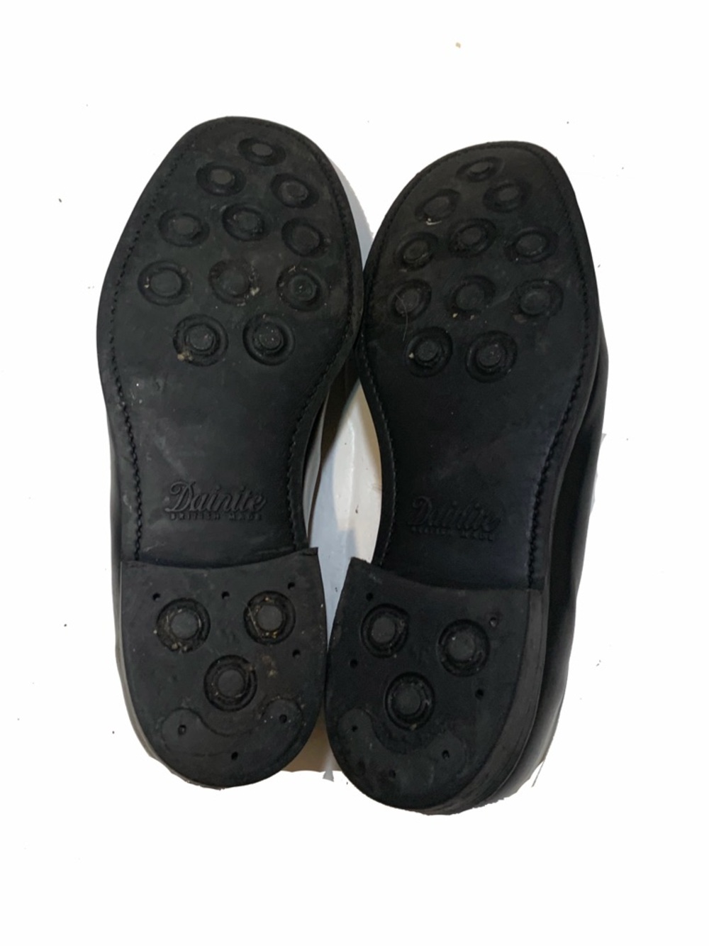 Sanders loafers Men's Black Leather Slip-On Shoes - Picture 9 of 9